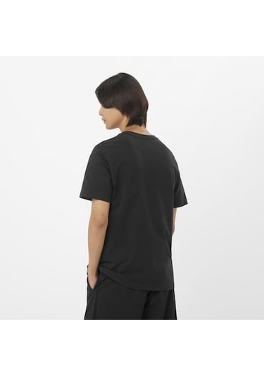Salomon Bıg Logo Tee M Deep Black// Erk T-shırt Lc2526600 Siyah