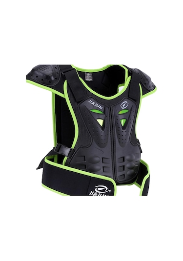 Homyl Çocuk Vücut Zırhlı Motokros Off Road Yelek Yeşil-xl Yeşil Xl Yeşil