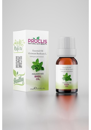 Proclis Fesleğen Yağı, %100 Doğal Uçucu Yağ, Basil Oil, Ocimum Basilicum L. 10ml