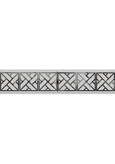 Da1238bs Arex Dresuar , Antre Hol Rafı Beyaz-silver 120cm