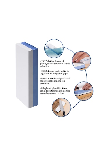 Valkyrie 400 1000 Çift Taraflı Profesyonel Bileme Taşı Sulu Biley 1. Kalite Uzun Ömürlü