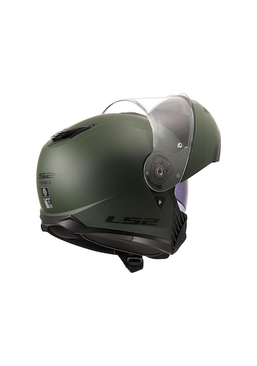 Ls2 Strobe 2 Çene Açılır Motosiklet Kaskı Mat Yeşil