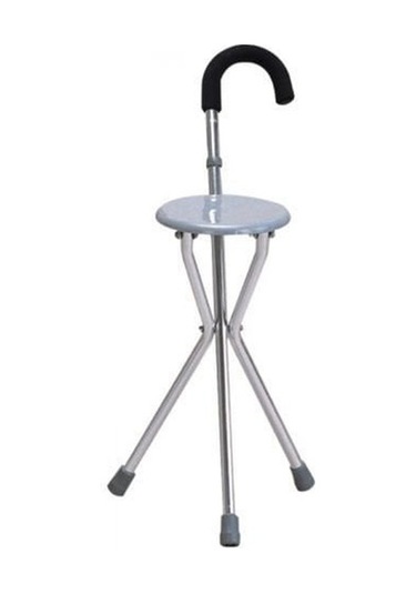 Medikaltec Bastonlu Sandalye Tabureli Baston Sandalyeli Baston