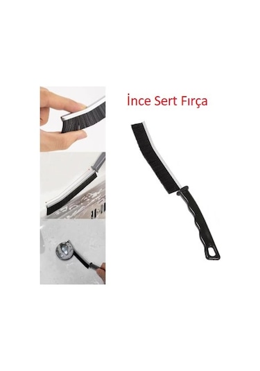 Derz Arası Banyo Mutfak Dar Alan İnce Temizlik Fırçası Beyaz