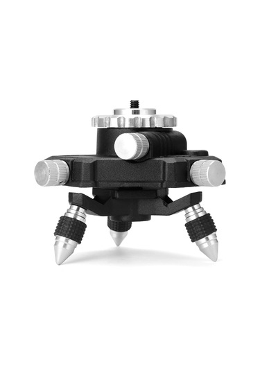 Xindoker Laser Seviye Ayaklığı: 360 Döner Alüminyum Plastik Ayak, 1/4" Bağlantı, Baloncuk Seviyesi Ve Hassas Ayar Mekanizması