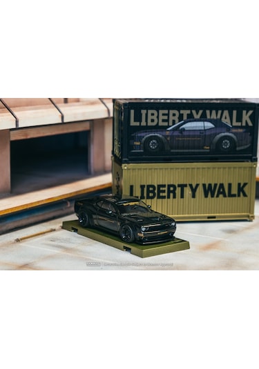 Tarmac Works 1/64 Lb-works Dodge Challenger Srt Hellcat Black Metallic - Global64