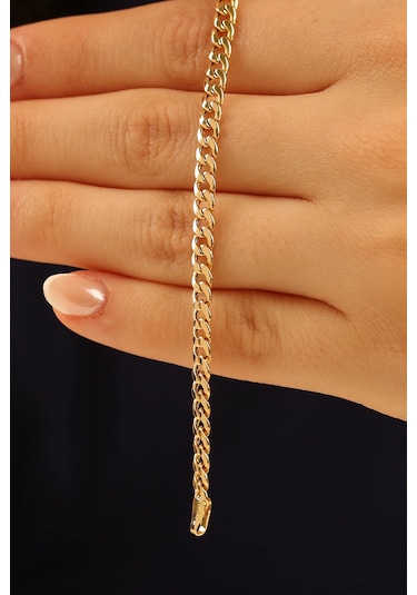 İnce Gurmet Altın Bileklik Çok Renkli