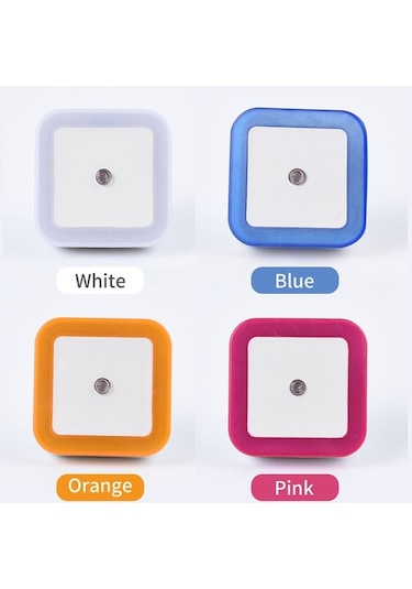 Reedark Duvara Monte Otomatik Sensör Gece Lambası, Beyaz, 1 Adet Beyaz