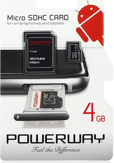 Powerway PWR-4 Micro 4 GB Micro Sd Hafıza Kartı