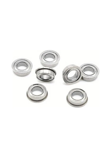 Dashanshop 5 Adet Mf148zz 8x14x4mm Mini Metal Flanged Rulman Hassas Uygulamalar İçin İnce Duvarlı