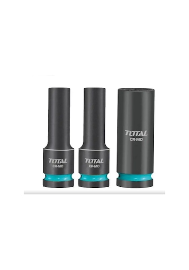 Total 3 Parça 1/2 6 Köşe Darbeli Derin Lokma Takımı Thkısd12042l