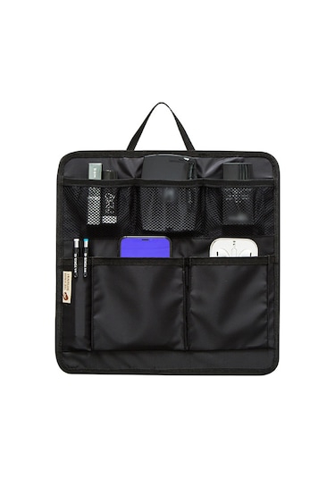 Reedark Seyahat Organizer İç Çanta - Nilon Materyal - Büyük Kapasite - Makyaj Ve Eşya Düzenleyici - Siyah B Modeli Siyah