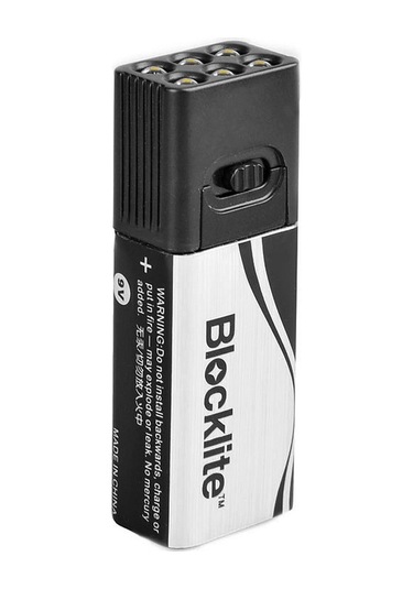 Dofolink 6 Led Işıklı 9v Fener, 2 Modlu Yüksek/düşük , 10-20m Aydınlatma, 2 Adet, Siyah Siyah