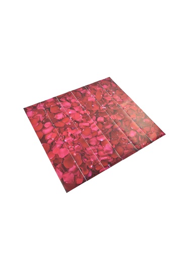 Shineyee 6 Adet 3d Pvc Merdiven Stickerı - Otomatik Yapışkan, Su Geçirmez, Dekoratif Gül Yaprağı Deseni, 100x18 Cm, Kolay Kurulum Diğer