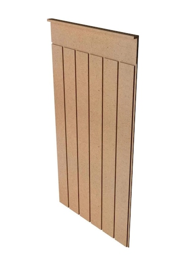 Dekoratif Duvar Paneli Boyanabilir Ahşap 6 Mm Ham Mdf Dekoratif Panel 5 Adet 54 X 103 Cm