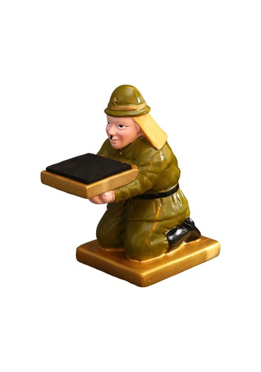 Homyl Japon Heykeli Saat Tutucu Depolama Çok Amaçlı Yeşil