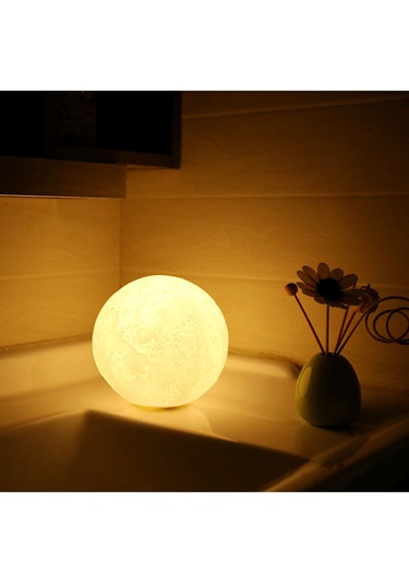 Geeroyoo 12cm Pvc+abs 3d Yıldız Işık Lamba, Sarı/beyaz/ıslak Beyaz Işık, 2-3 Saat Şarj, 8 Saat Kullanim Süresi, Dokunmatik Kontrol Çok Renkli