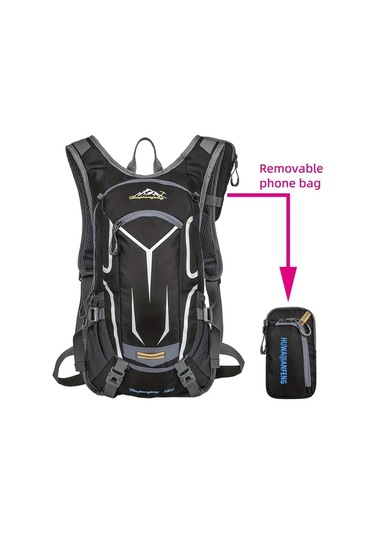 Oldfriend Kırmızı Çok Fonksiyonlu Açık Hava Spor Sırt Çantası Bisiklet Yürüyüş Dağcılık Seyahat Su Şişesi Cebi Nefes Alabilen Reflektif Kırmızı