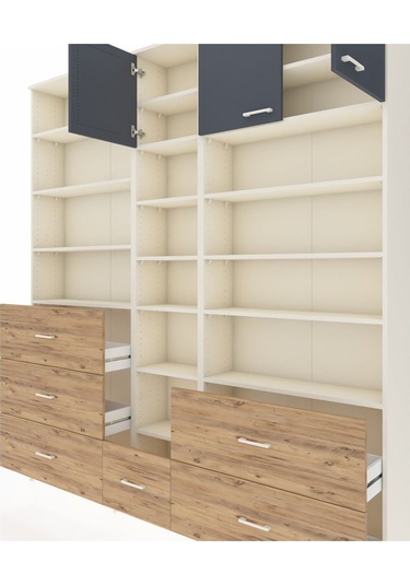 Arges Dolap 17 Raflı 6 Çekmeceli 3 Kapaklı 220x30x243 Aytaşı-antrasit/çam Antrasıt/atlas Çam Arges Dolap 17 Raflı 6 Çekmeceli 3 Kapaklı 220x30x243 Aytaşı-antrasit/çam Antrasıt/atlas Çam