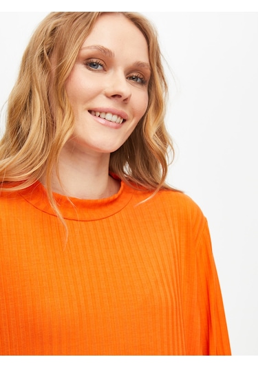 Relax Dik Yaka Kaşkorse Sweatshirt 69756 U6975661 Orange