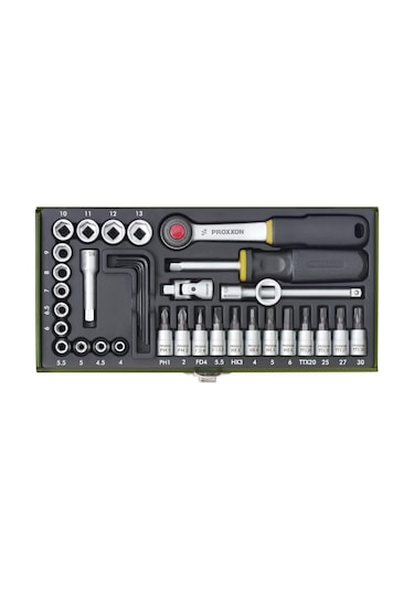 Proxxon Bits Ve Lokma Takımı 36 Parça 1/4'' 23080