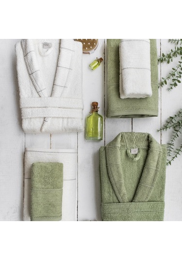 Schafer Home Jadore Banyo Seti 6 Parça-yeşil Yeşil