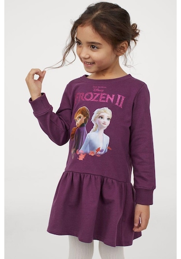 Elsa Çocuk Elbise St07906 Mor
