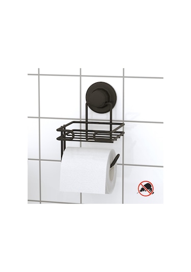 Teknotel DM275 Vakumlu Yedekli Tuvalet Kağıtlık Mat Siyah
