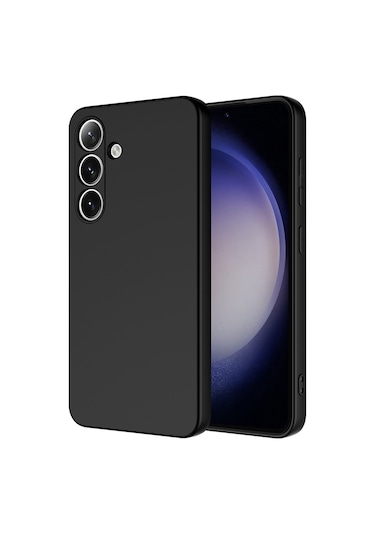 Adige Samsung Galaxy A36 Uyumlu Kılıf Lansman İçi Kadife Silikon Siyah + Ekran Koruyucu