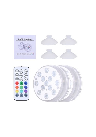 Trendooze Zamanlayıcı Ve Ve Uzaktan Su Su Su Rgbw Rf Renk Modu, Mıknatıs Led'li Lambası, Kupası, Kumandalı Işığı, Ip68 Havuz Gölet Geçirmez Fonksiyonu, Fıskiyesi Emme Dimmable Aydınlatma Altı Altı Adet 3 16 13 Xv