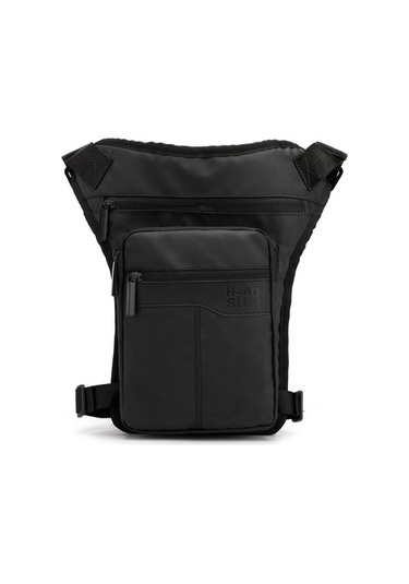 Silkroadselect Açık Bisiklet Bacak Çantası Erkekler Ve Kadınlar Spor Bel Çantası Moda Rahat Omuz Askılı Çanta Göğüs Çantası Mus6no Antrasit - Siyah