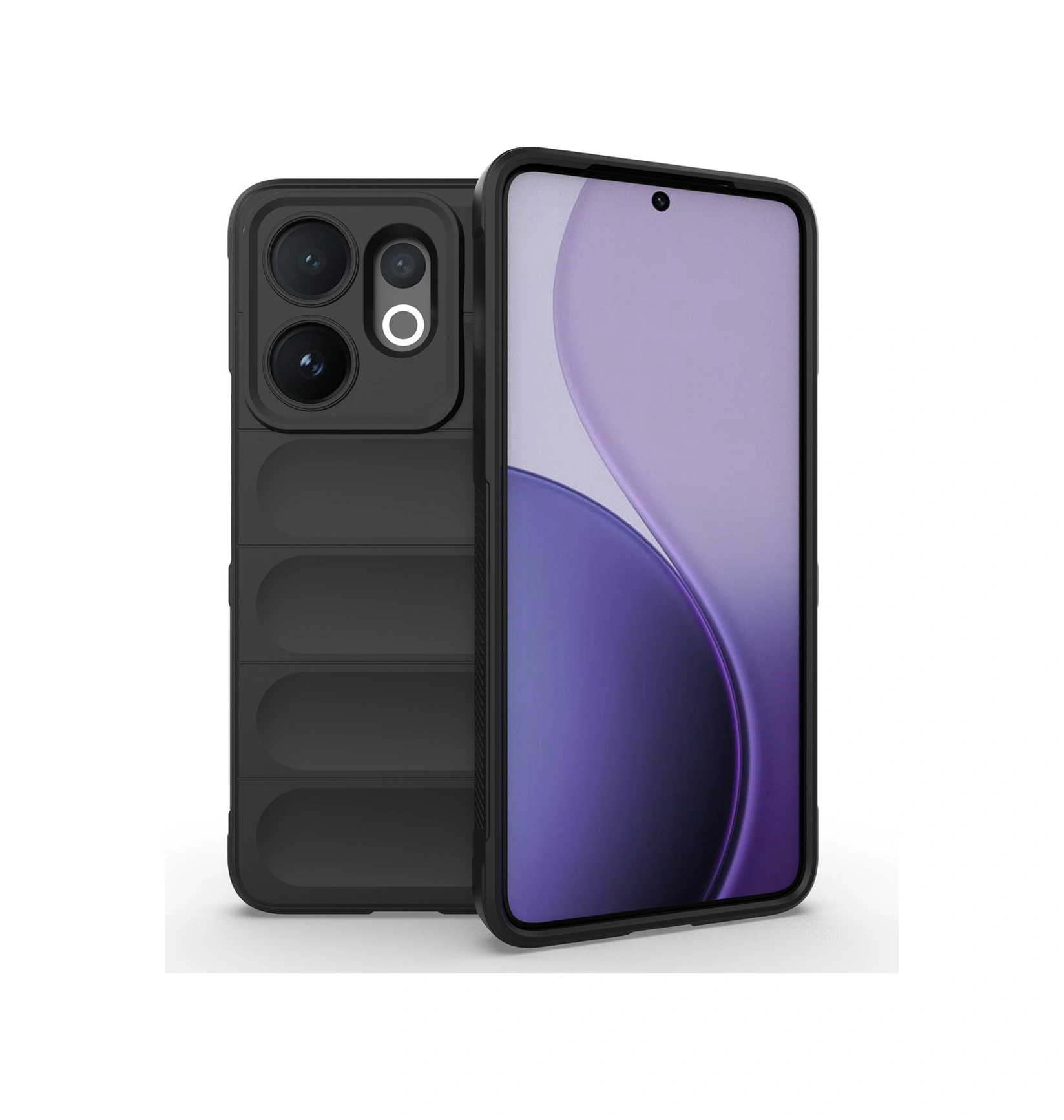 Vivo V60 5g Kılıf Düşmeye Karşı Dayanıklı Yumuşak Tpu Sağlam Telefon Arka Kapağı - Siyah Siyah