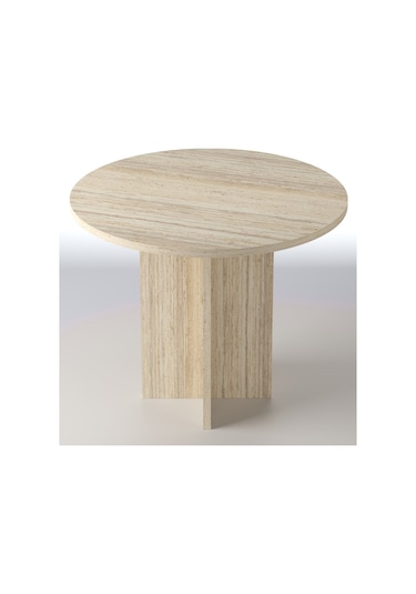 Harmony Sora Oval Masa 90x75x90 Cm Trevi Sadece Masa - Modern Tasarım Antrasit