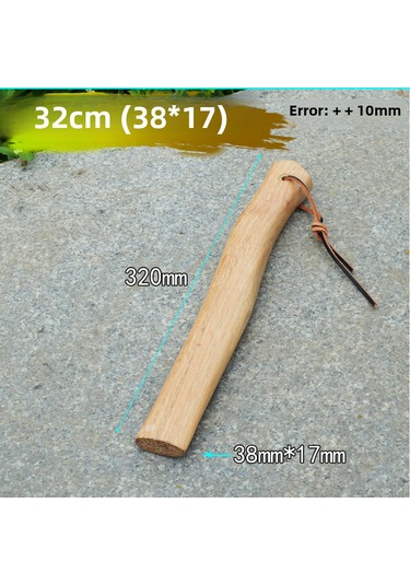 Hombey 32 Cm Deri İpli Ahşap Bıçak Sapı - Dayanıklı Yeşilçam Gövde, Hassas İşler İçin Kompakt Ve Konforlu Tutuş