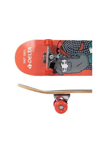 Delta Transparan Silikon Teker Üstü Zımparalı Kaykay - Snt 3921 Çok Renkli