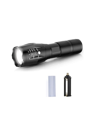 Valkyrie Çift Fonksiyonlu Ultraviyole Mor Işık Ve Xml-t6 El Feneri Dual Mode 2000 Lümens Siyah