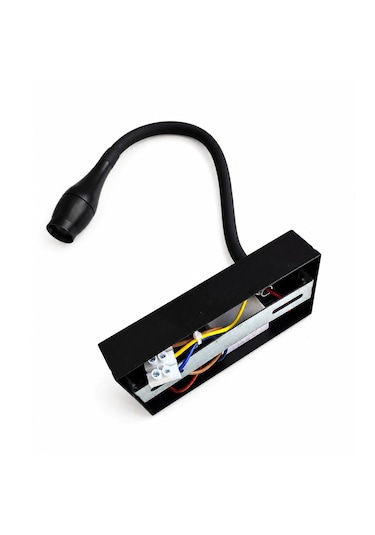 Lampist Lp-3860 3w Led Duvar Aplik 3000k Günışığı Düğmeli Siyah