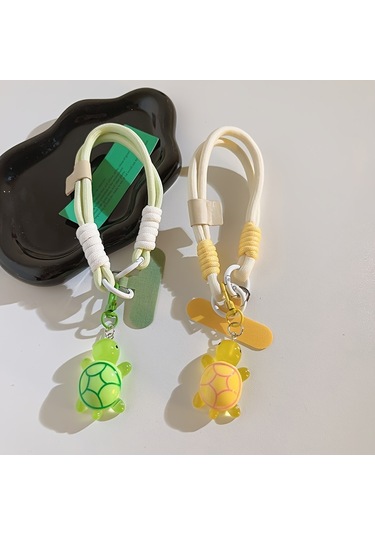 Ayarlanabilir Kaplumbağa Charm Cep Telefonu Kordonu Pembe