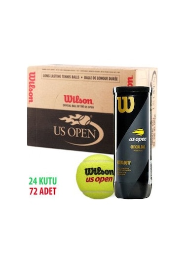 Wilson 24 Kutu Wilson Us Open Tenis Topu Vakum Ambalajda 1 Box