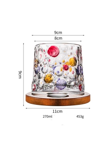 Kitoboj 270 Ml Döner Bardak Ve Tepsi 395833907 Şeffaf Kristal