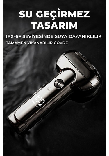 Elektrikli Tıraş Makinesi Taşınabilir Mini Led Dijital Ekran Akıl