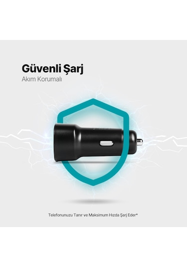 Smartcharger 2.4a Araç Şarj Usb Tek Başlık 2,4a/12w
