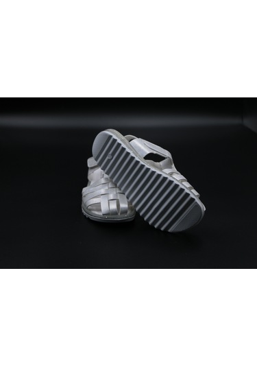 Ayakkabımood Arz Beyaz Simli Kız Çocuk Sandalet Ayakkabı Beyaz