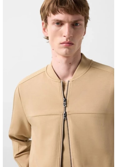 Bogner Lennox Jersey Lüks Sportif Stil, Erkek Ceket Camel