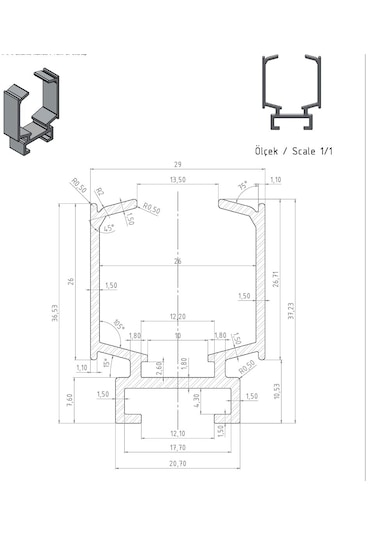 Viva Frenli 80kg Kapı Sürgü Mekanizması 200cm Alüminyum Ray Takım