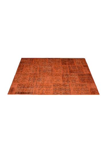 Patchwork El Dokuma Anadolu Halısı – Spring (424935546) Kiremit