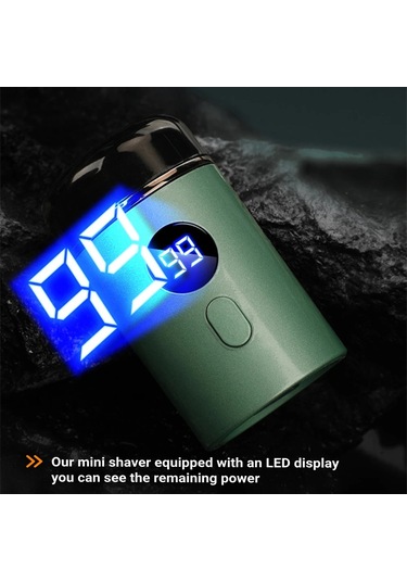 1pcs Avocado Green Erkekler Elektrikli Mini Tıraş Makinesi Şarj