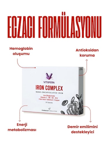 Vitisfera Iron Complex 30 Kapsül