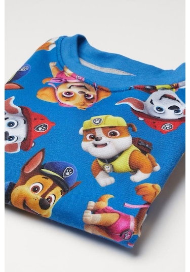 Paw Patrol Kışlık Çocuk Sweatshirt Mavi