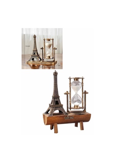 Paris Eyfel Kulesi Hediyelik Eyfel Retro Kum Saati Dekoratif Eşya